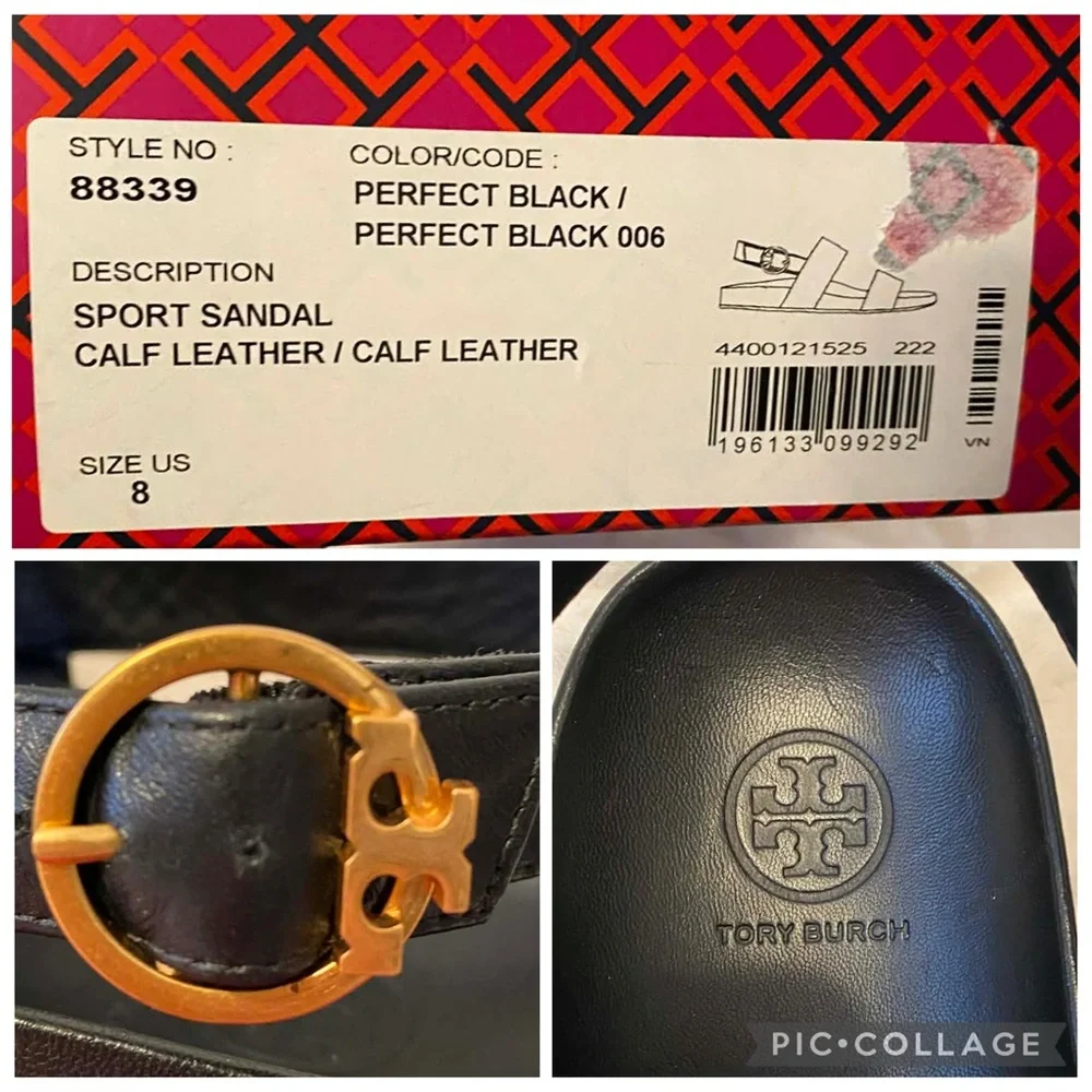 ✨Final Price✨Great Condition Tory Burch Calf Leather Sport Sandals